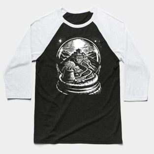 The Great Wall of China in a snow globe Baseball T-Shirt